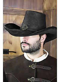 Chapeau de mousquetaire en cuir - Delacroix deluxe